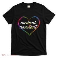 Medical Assistant Colorful Heart T-Shirt thumb 0
