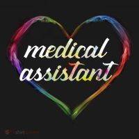 Medical Assistant Colorful Heart T-Shirt thumb 7