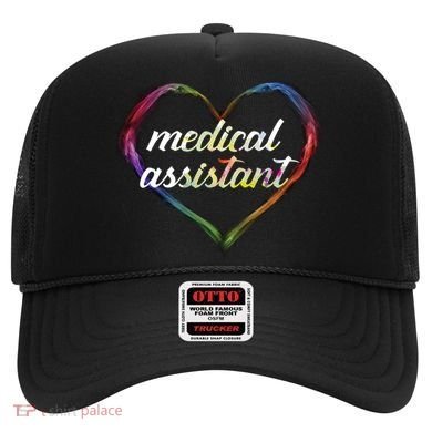 Medical Assistant Colorful Heart Hat