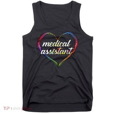 Medical Assistant Colorful Heart Tank Top