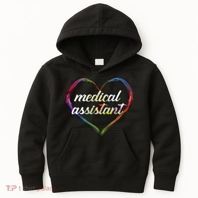 Medical Assistant Colorful Heart Kids Hoodie
