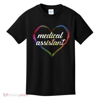 Medical Assistant Colorful Heart Kids T-Shirt