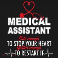 Medical Assistant Cute Enough To Stop Your Heart Ornament thumb 1