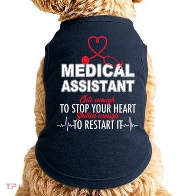 Medical Assistant Cute Enough To Stop Your Heart Doggie Tank
