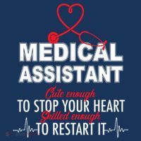 Medical Assistant Cute Enough To Stop Your Heart Mousepad thumb 1