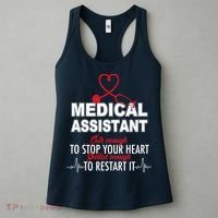 Medical Assistant Cute Enough To Stop Your Heart Women's Tank Top thumb 3