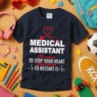 Medical Assistant Cute Enough To Stop Your Heart Kids T-Shirt thumb 3