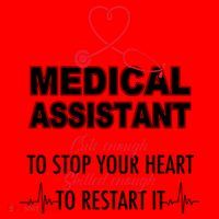Medical Assistant Cute Enough To Stop Your Heart Santa Hat thumb 1