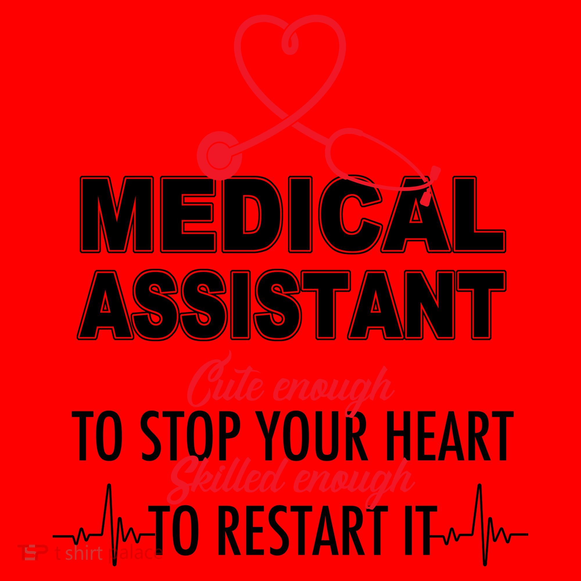 Medical Assistant Cute Enough To Stop Your Heart Santa Hat