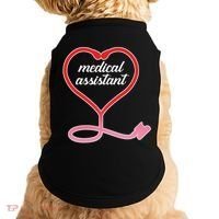Medical Assistant Stethoscope Heart Doggie Tank thumb 0