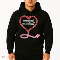 Medical Assistant Stethoscope Heart Hoodie thumb 2