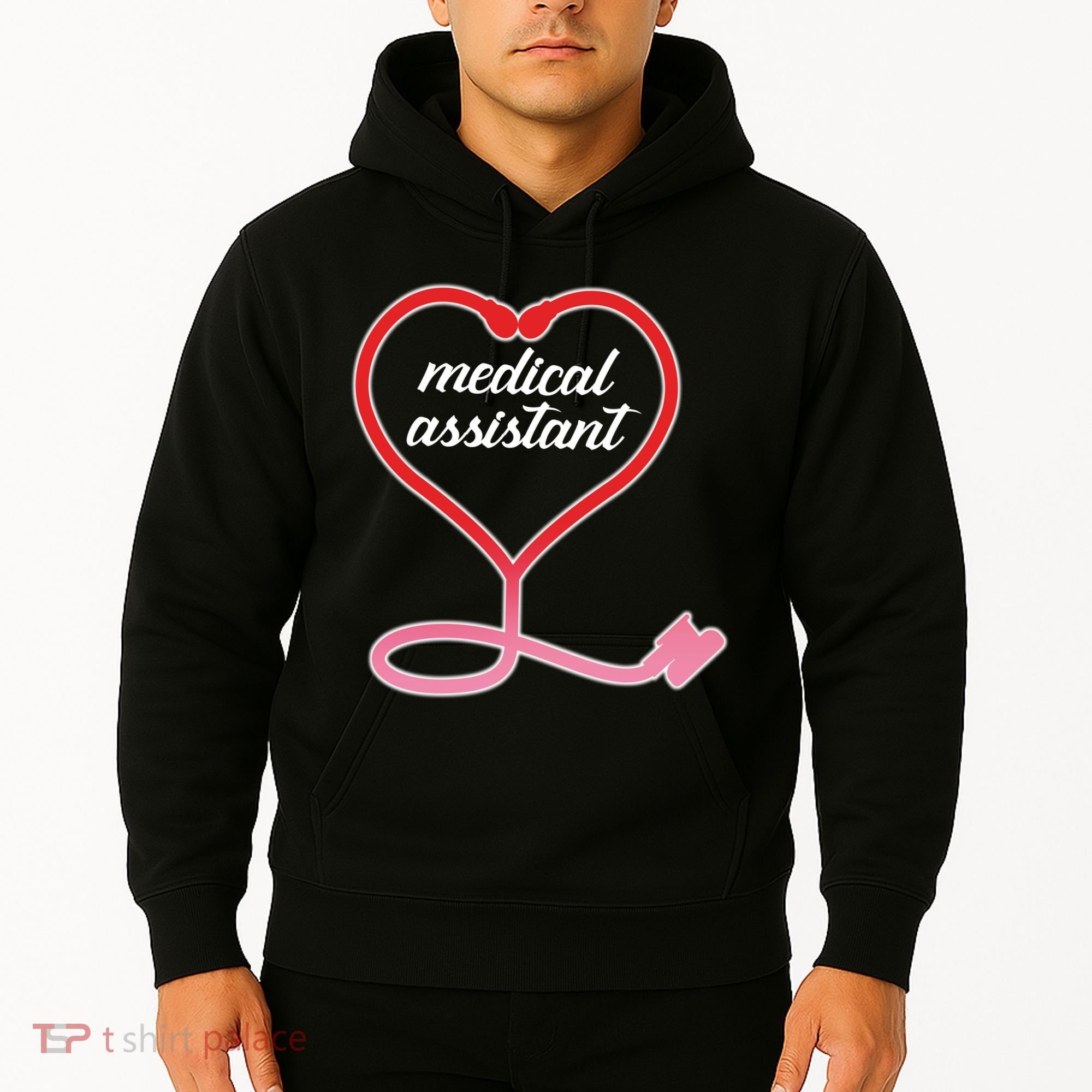 Medical Assistant Stethoscope Heart Hoodie
