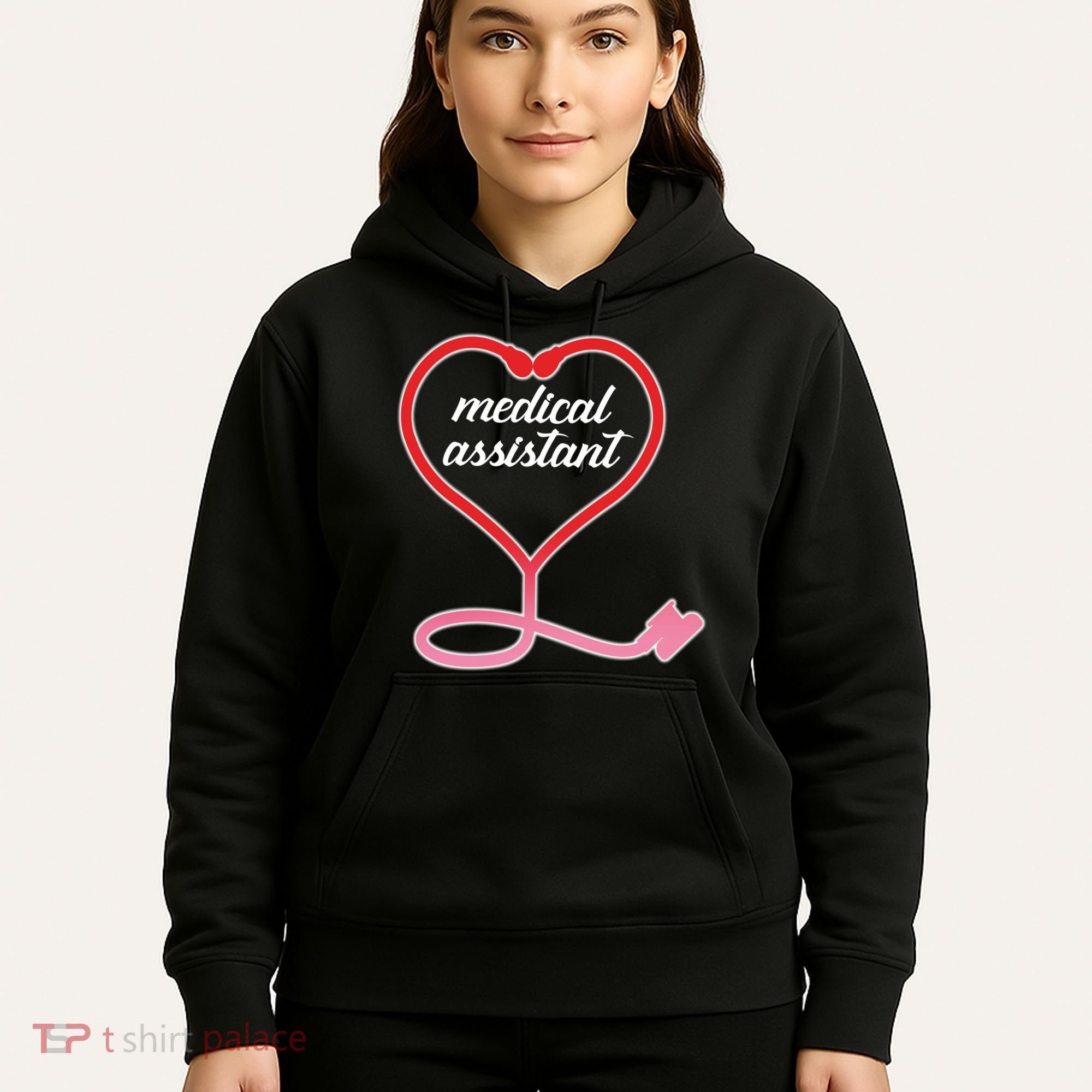 Medical Assistant Stethoscope Heart Hoodie