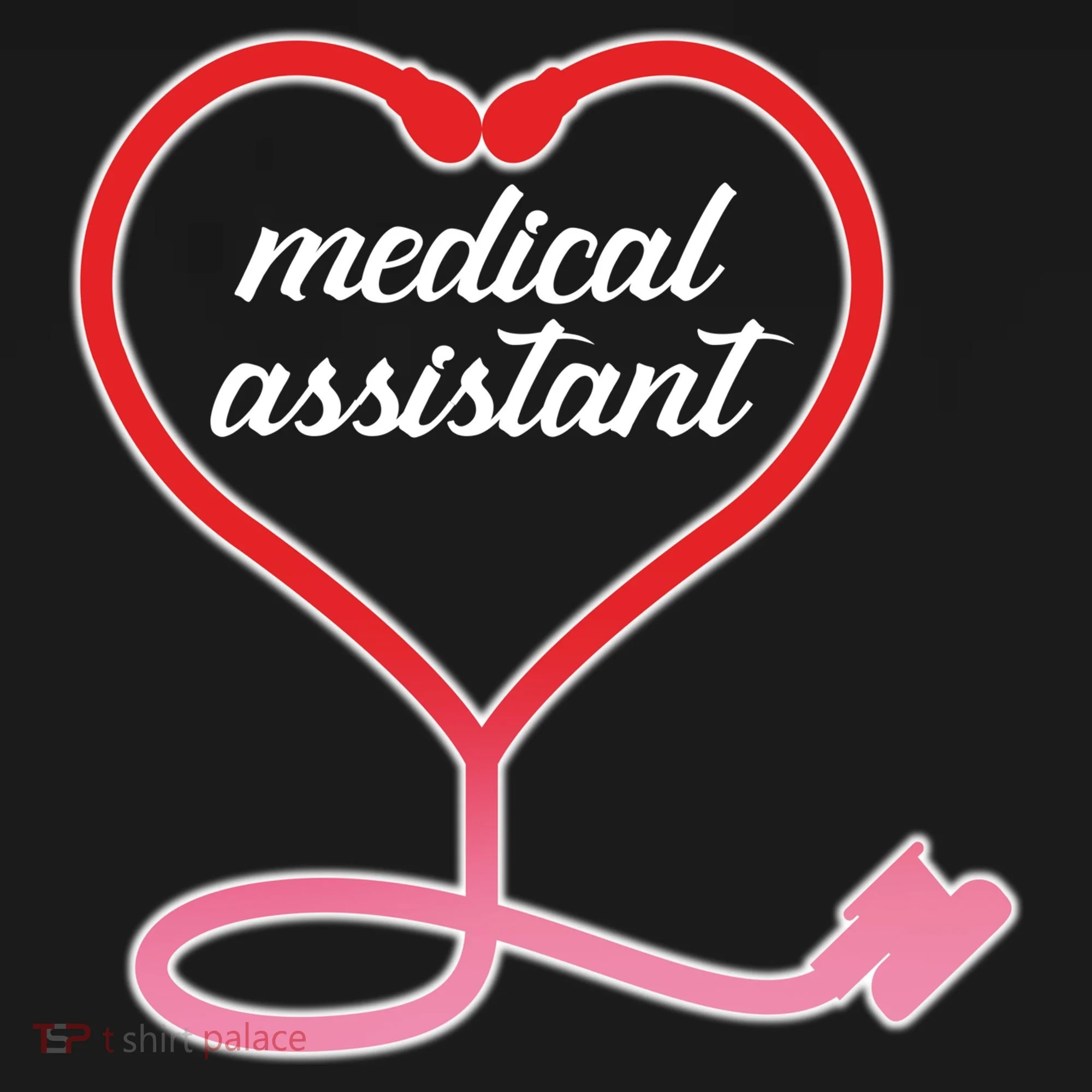 Medical Assistant Stethoscope Heart Long Sleeve Shirt