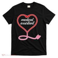 Medical Assistant Stethoscope Heart T-Shirt thumb 0