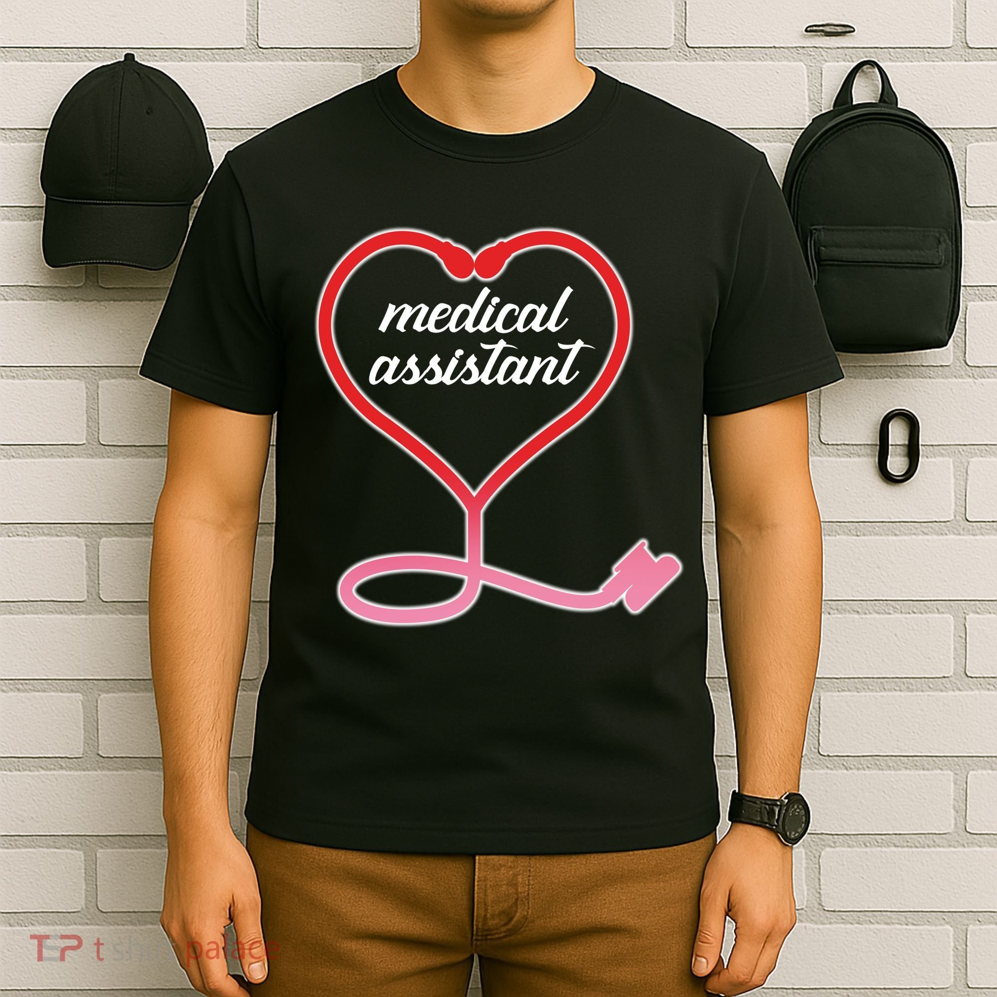 Medical Assistant Stethoscope Heart T-Shirt