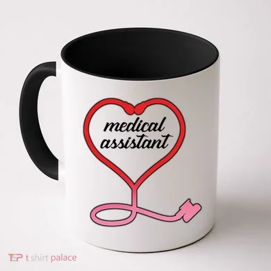 Medical Assistant Stethoscope Heart Coffee Mug
