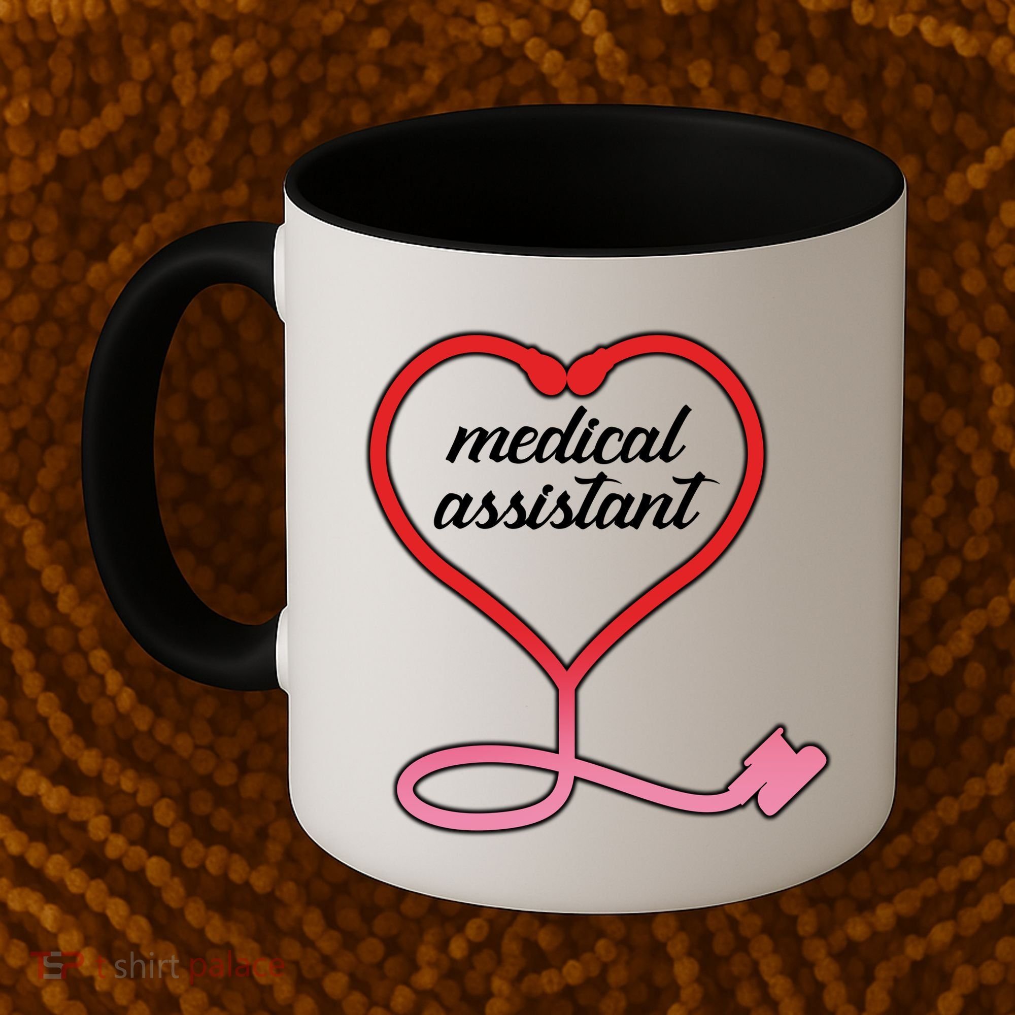 Medical Assistant Stethoscope Heart Coffee Mug