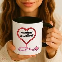 Medical Assistant Stethoscope Heart Coffee Mug thumb 3