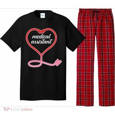 Medical Assistant Stethoscope Heart Pajama Set