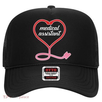 Medical Assistant Stethoscope Heart Hat