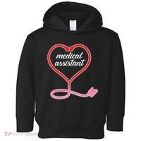 Medical Assistant Stethoscope Heart Toddler Hoodie thumb 0