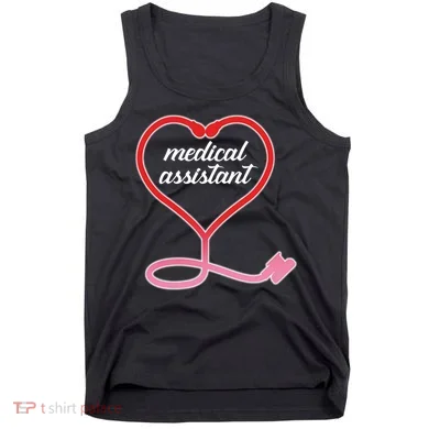 Medical Assistant Stethoscope Heart Tank Top