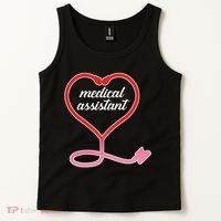 Medical Assistant Stethoscope Heart Tank Top thumb 2