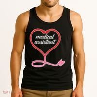 Medical Assistant Stethoscope Heart Tank Top thumb 3