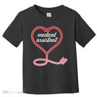 Medical Assistant Stethoscope Heart Toddler T-Shirt thumb 0