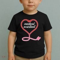 Medical Assistant Stethoscope Heart Toddler T-Shirt thumb 2