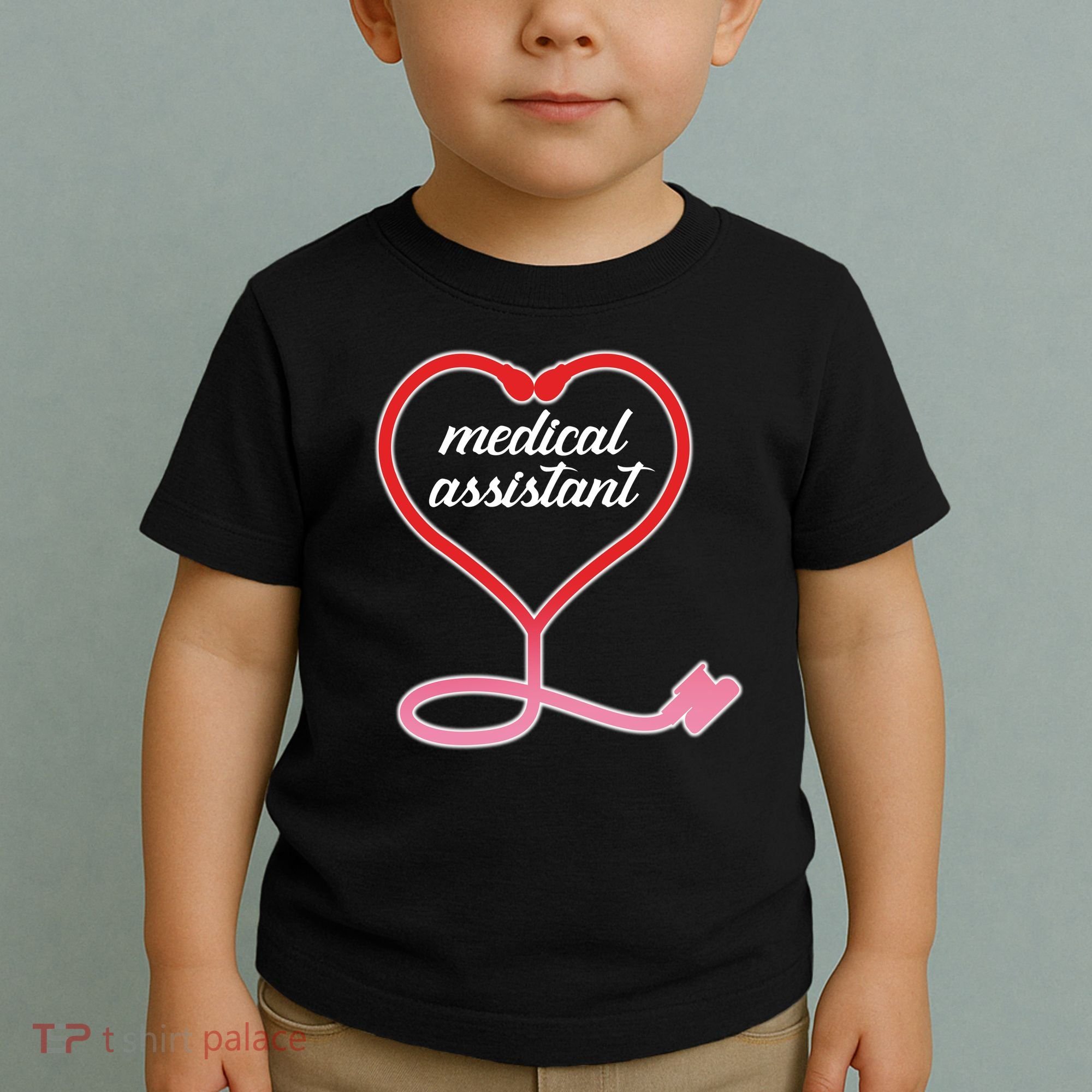 Medical Assistant Stethoscope Heart Toddler T-Shirt