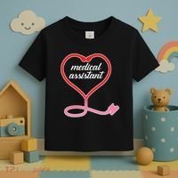 Medical Assistant Stethoscope Heart Toddler T-Shirt thumb 3