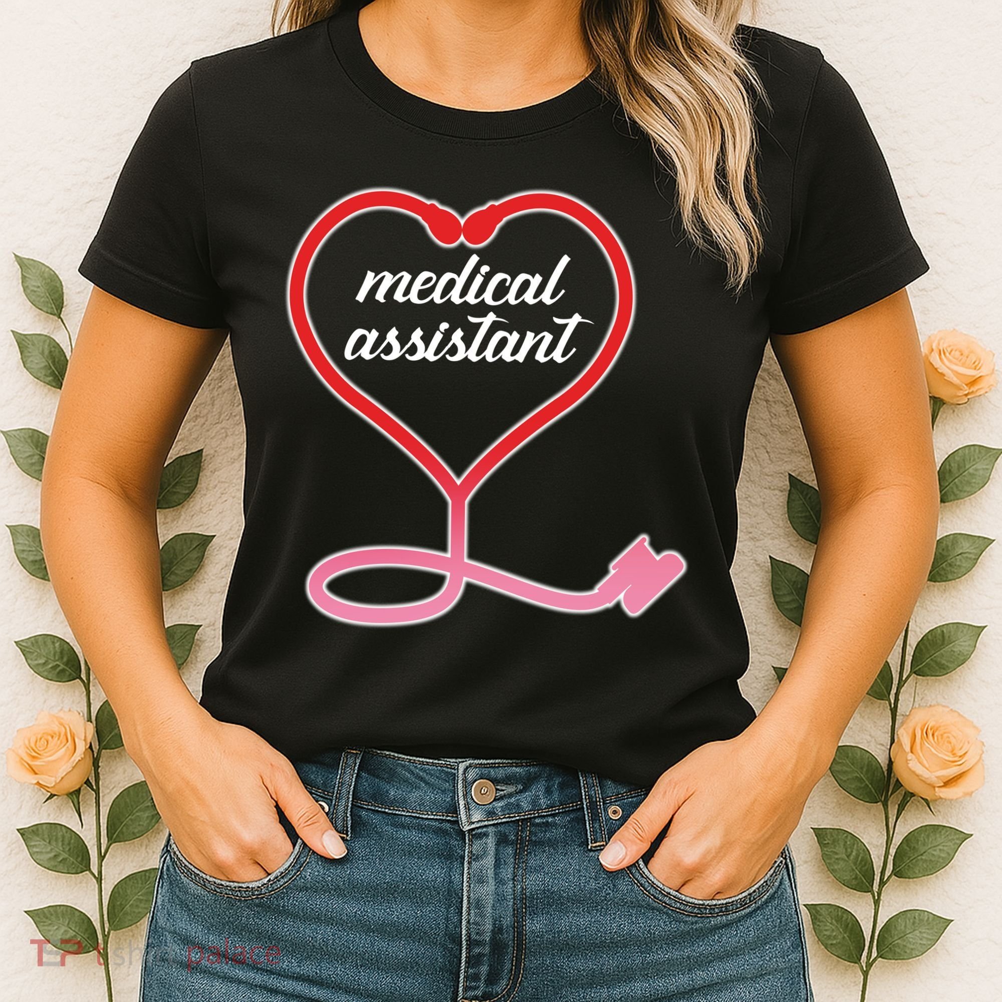 Medical Assistant Stethoscope Heart Women's T-Shirt