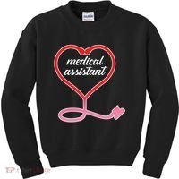 Medical Assistant Stethoscope Heart Kids Sweatshirt thumb 0