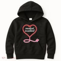 Medical Assistant Stethoscope Heart Kids Hoodie thumb 0