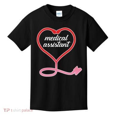 Medical Assistant Stethoscope Heart Kids T-Shirt