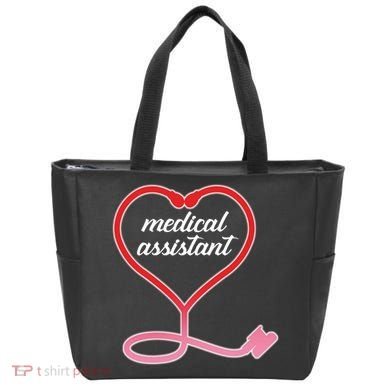 Medical Assistant Stethoscope Heart Tote Bag