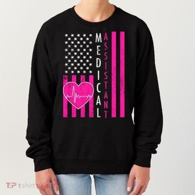 Medical Assistant USA Flag Women's Sweatshirt