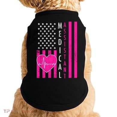 Medical Assistant USA Flag Doggie Tank