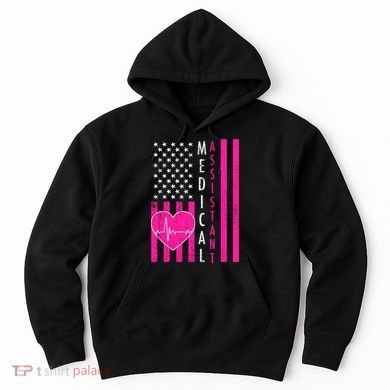 Medical Assistant USA Flag Hoodie