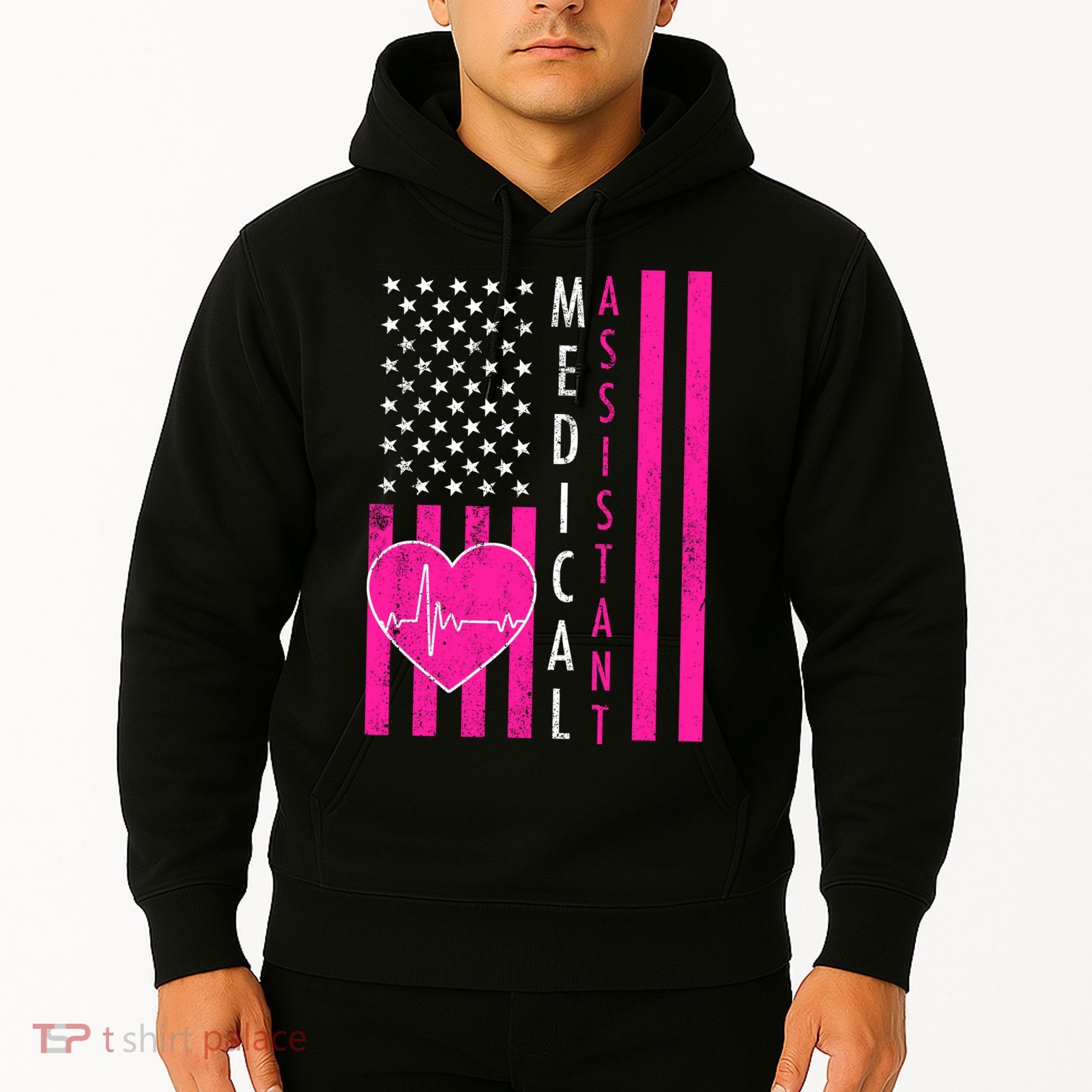 Medical Assistant USA Flag Hoodie