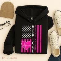 Medical Assistant USA Flag Hoodie thumb 4
