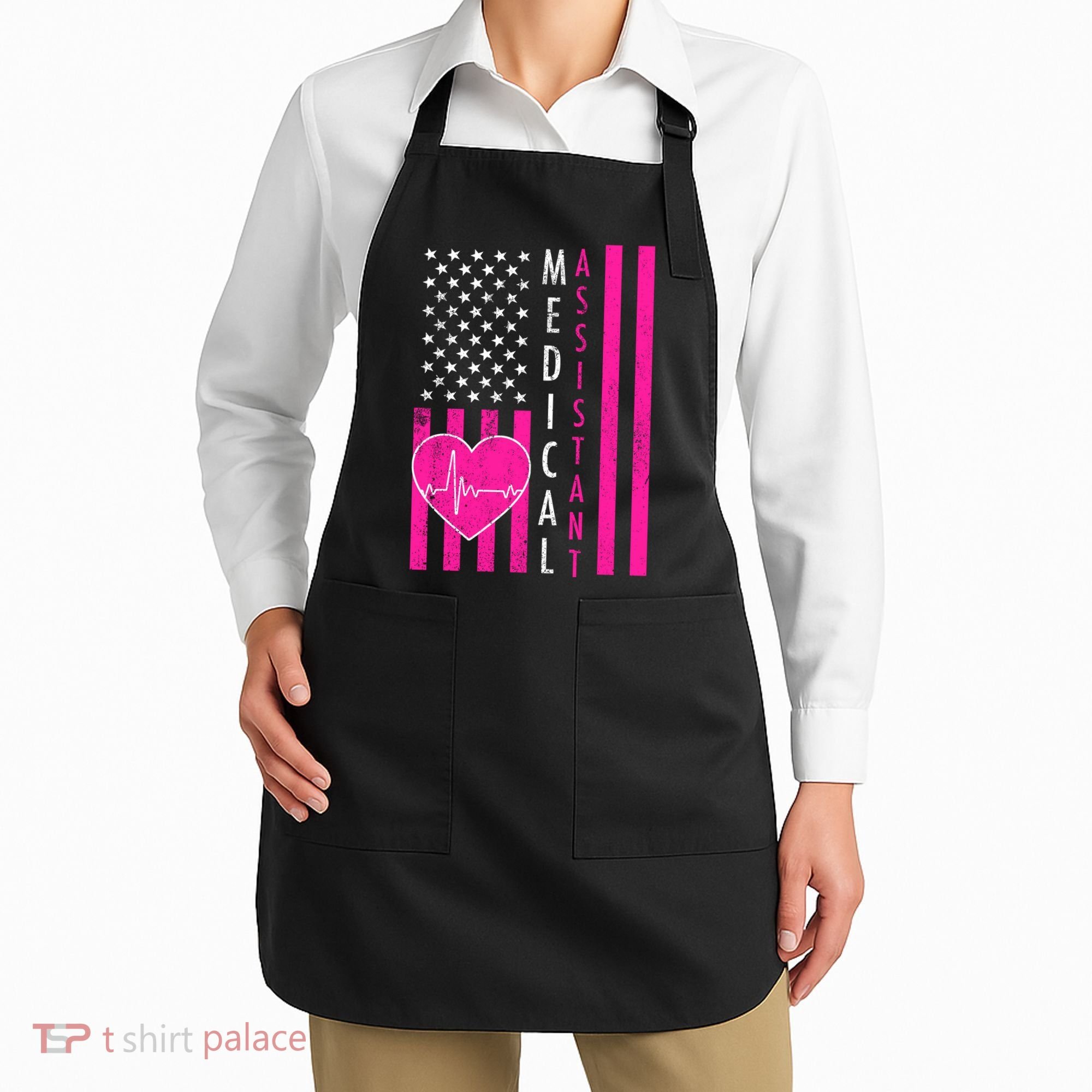 Medical Assistant USA Flag Apron