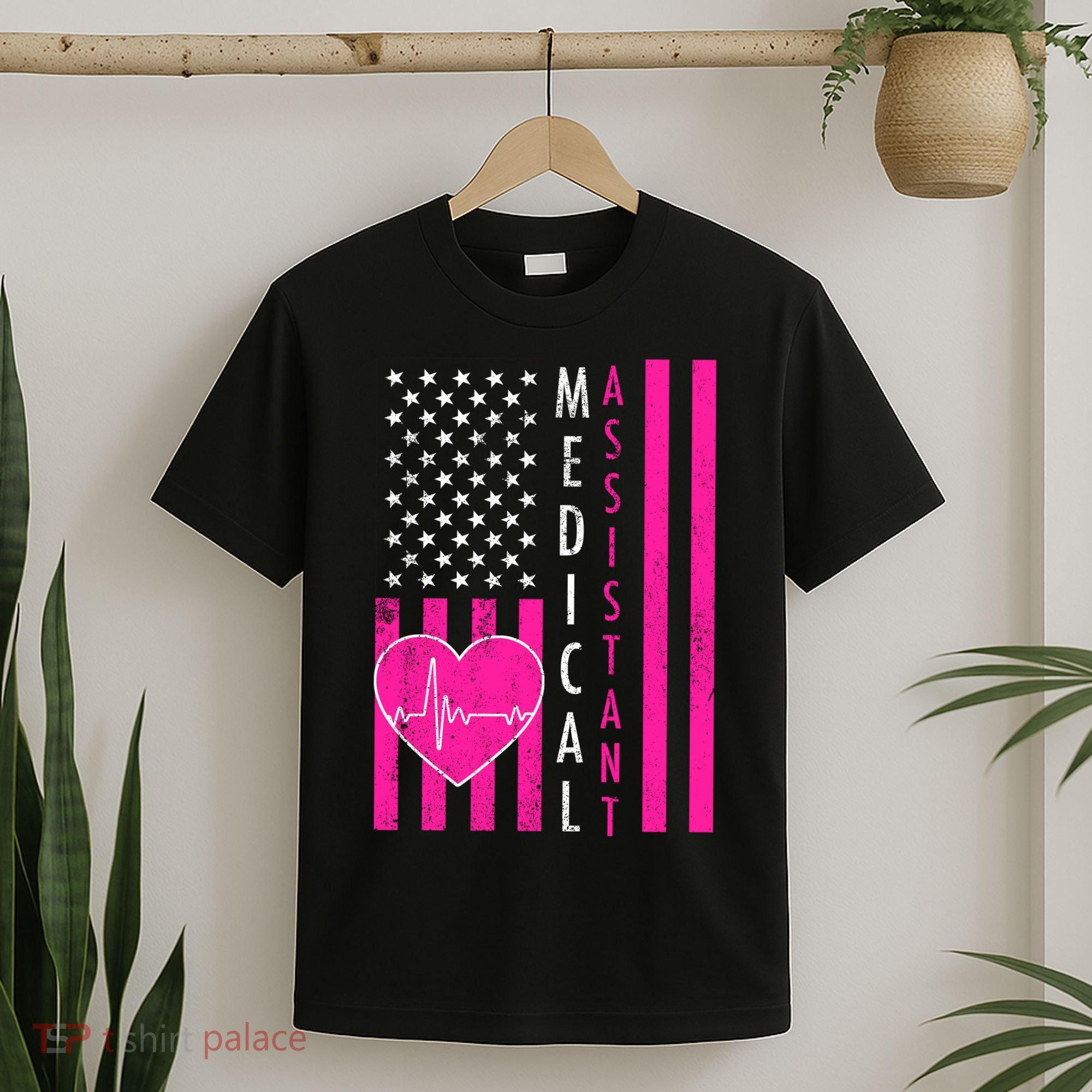 Medical Assistant USA Flag T-Shirt