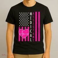 Medical Assistant USA Flag T-Shirt thumb 3