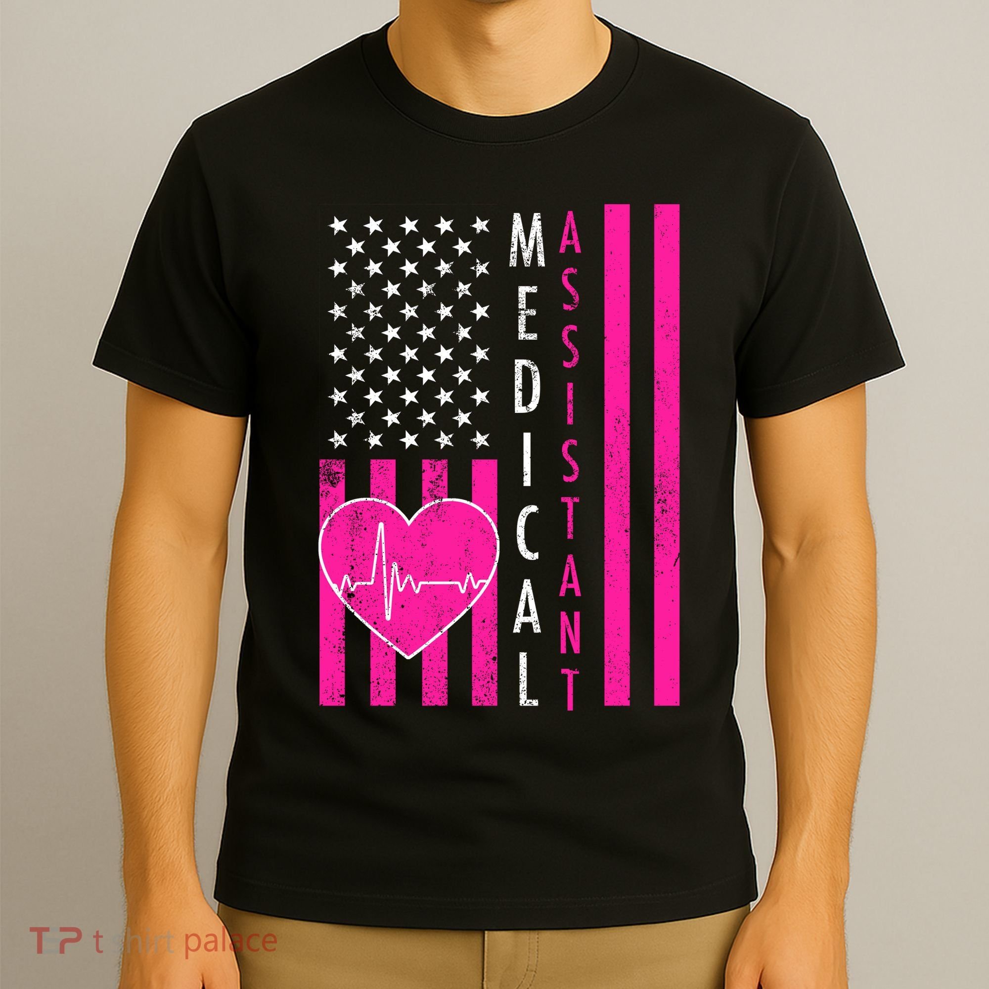 Medical Assistant USA Flag T-Shirt
