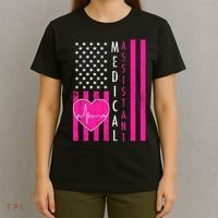Medical Assistant USA Flag T-Shirt thumb 4