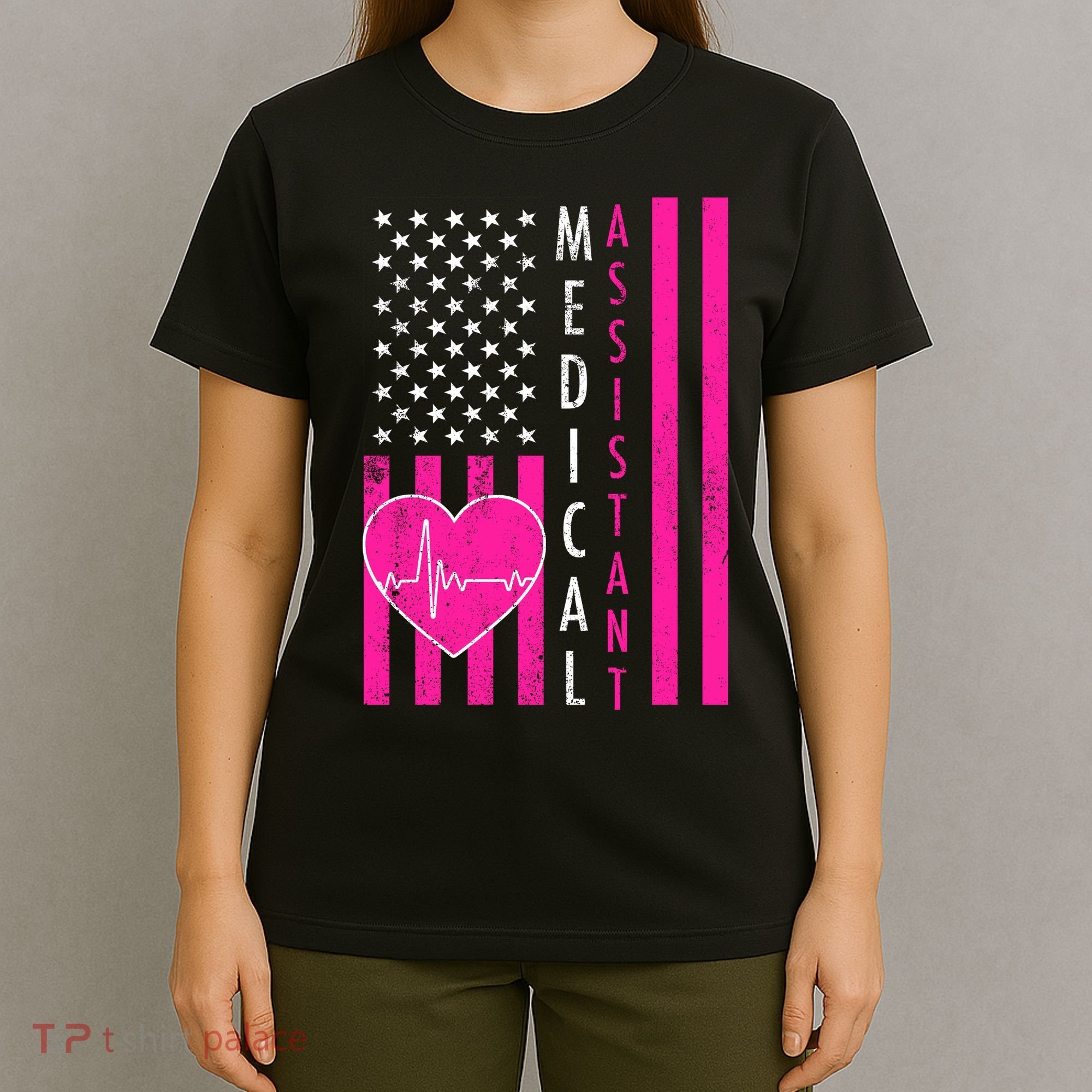 Medical Assistant USA Flag T-Shirt