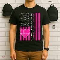 Medical Assistant USA Flag T-Shirt thumb 6